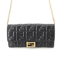フェンディ FENDI レザー FFエンボス ズッカ