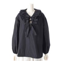 ドゥロワー Drawer 24SS シルク混 フリルリボン