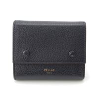 セリーヌ CELINE レザー ロゴ コンパクトウォレット
