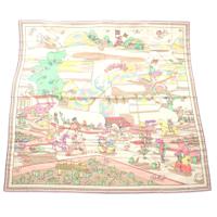 エルメス HERMES カレ140 カシミヤ シルク