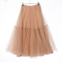 ディオール Dior メッシュ　チュール フレア プリーツスカート