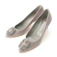 マノロブラニク MANOLO BLAHNIK ハンギシ ベロア