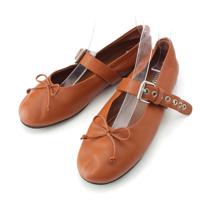 ミュウミュウ MIUMIU レザー バレリーナ フラット