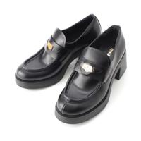 ミュウミュウ MIUMIU レザー プラットフォーム 厚底