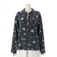 ブラミンク BLAMINK シルク 花柄 ブラウス