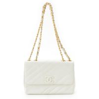 シャネル CHANEL キャビアスキン バイアスステッチ チェーン