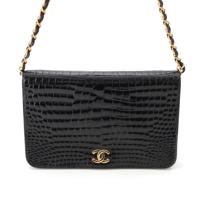 シャネル CHANEL クロコダイル プッシュロック ココマーク