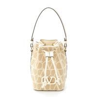 ヴァレンティノ VALENTINO キャンバス レザー Vロゴ