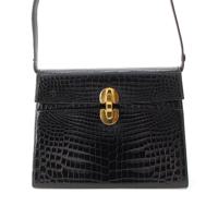 モラビト MORABITO クロコ ゴールド金具 ショルダーバッグ