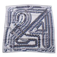 エルメス HERMES シルク×カシミヤ カレH 100