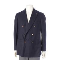ベルベスト Belvest ウール ダブルブレスト テーラードジャケット