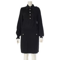 シャネル CHANEL カシミヤ シルク混 ココマークボタン