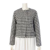 ドゥロワー Drawer ウール ツイード ハウンドトゥース