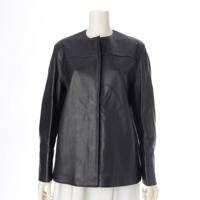 ドゥロワー Drawer レザー ノーカラー ライダース