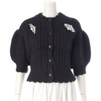 シモーネロシャ アルパカ ウール クリスタル ビジュー