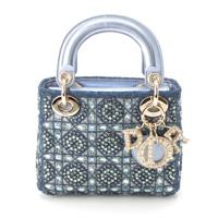 ディオール Dior レザー レディディオール カナージュ