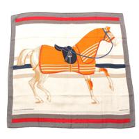 エルメス HERMES シルク×カシミヤ カレH 100