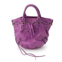 バレンシアガ BALENCIAGA レザー ミニポンポン ショルダーバッグ