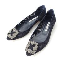 マノロブラニク MANOLO BLAHNIK ハンギシ レース