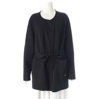 レオナール LEONARD ウール ロゴ総柄 リバーシブル