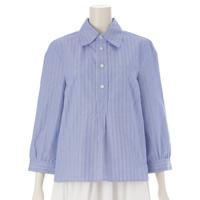 プラダ PRADA 24SS ストライプ コットンプルオーバーシャツ