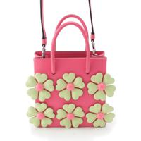 モスキーノ MOSCHINO フラワー レザー ショッピングトート