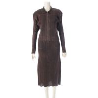 プリーツプリーズ PLEATS PLEASE レザー 転写