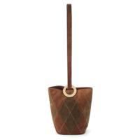 セリーヌ CELINE ヴィンテージ スエード サークルロゴ