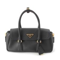 プラダ PRADA ソフトグレインレザー トライアングルロゴ 2way