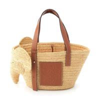 ロエベ LOEWE エレファント ラフィア×レザー アナグラム
