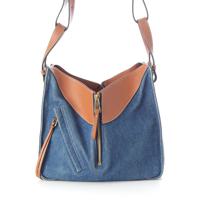 ロエベ LOEWE デニム レザー ハンモック