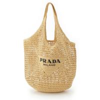 プラダ PRADA クロシェ ロゴ トートバッグ