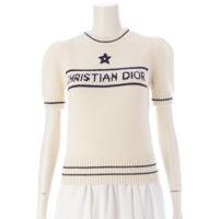 ディオール Dior ウール×カシミヤ 半袖 ニット