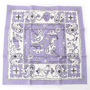 エルメス カレ55 シルク ANIMAUX BANDANA アニマルバンダナ スカーフ