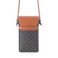 セリーヌ CELINE レザー トリオンフ フォンポーチ