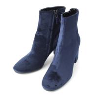 バレンシアガ BALENCIAGA ベルベット ショートブーツ ビル