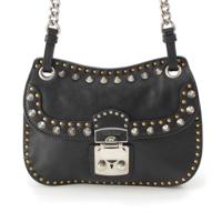 ミュウミュウ MIUMIU マドラス レザー スタッズ