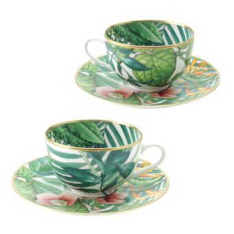 エルメス Passifolia カップ＆ソーサー 2客セット
