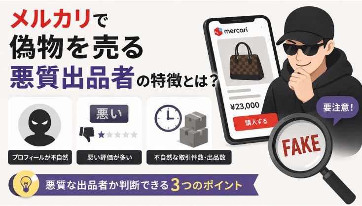 メルカリの悪質な出品者の特徴