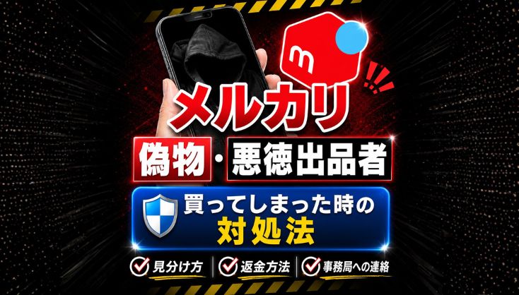 メルカリの偽物の見分け方｜悪質出品者の特徴と対処法