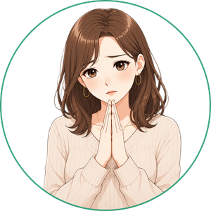 お願いする女性