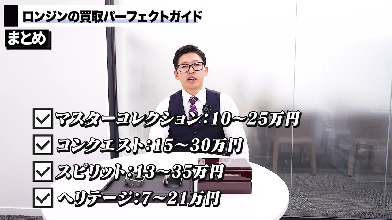 ロンジン4コレクション買取相場一覧」 class=