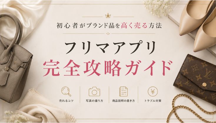 初心者がブランド品を高く売る方法｜<br class="pc">フリマアプリ完全攻略ガイド