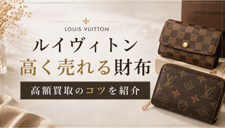 ルイヴィトンの高く売れる財布や高額買取のコツを紹介