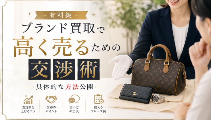 ブランド買取で高く売るための交渉術