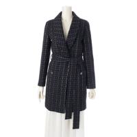 シャネル CHANEL ナイロン チェック柄 ベルト付き