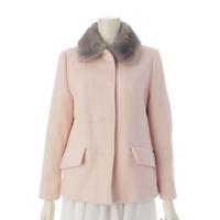ミュウミュウ MIUMIU ヴァージンウール×アンゴラ ミンクファー付き ジャケット