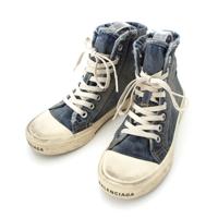 バレンシアガ BALENCIAGA ダメージ加工 ハイカット デニム