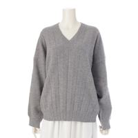 バレンシアガ BALENCIAGA ウール Vネック プリーツ