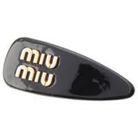 ミュウミュウ MIUMIU パテント ロゴ ヘアクリップ